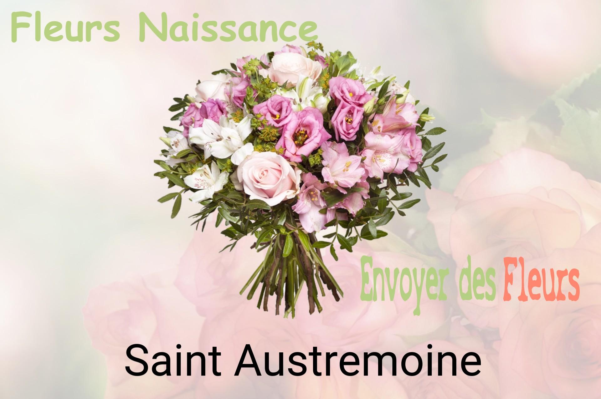 Bouquet de fleurs de naissance livré à Saint-Austremoine